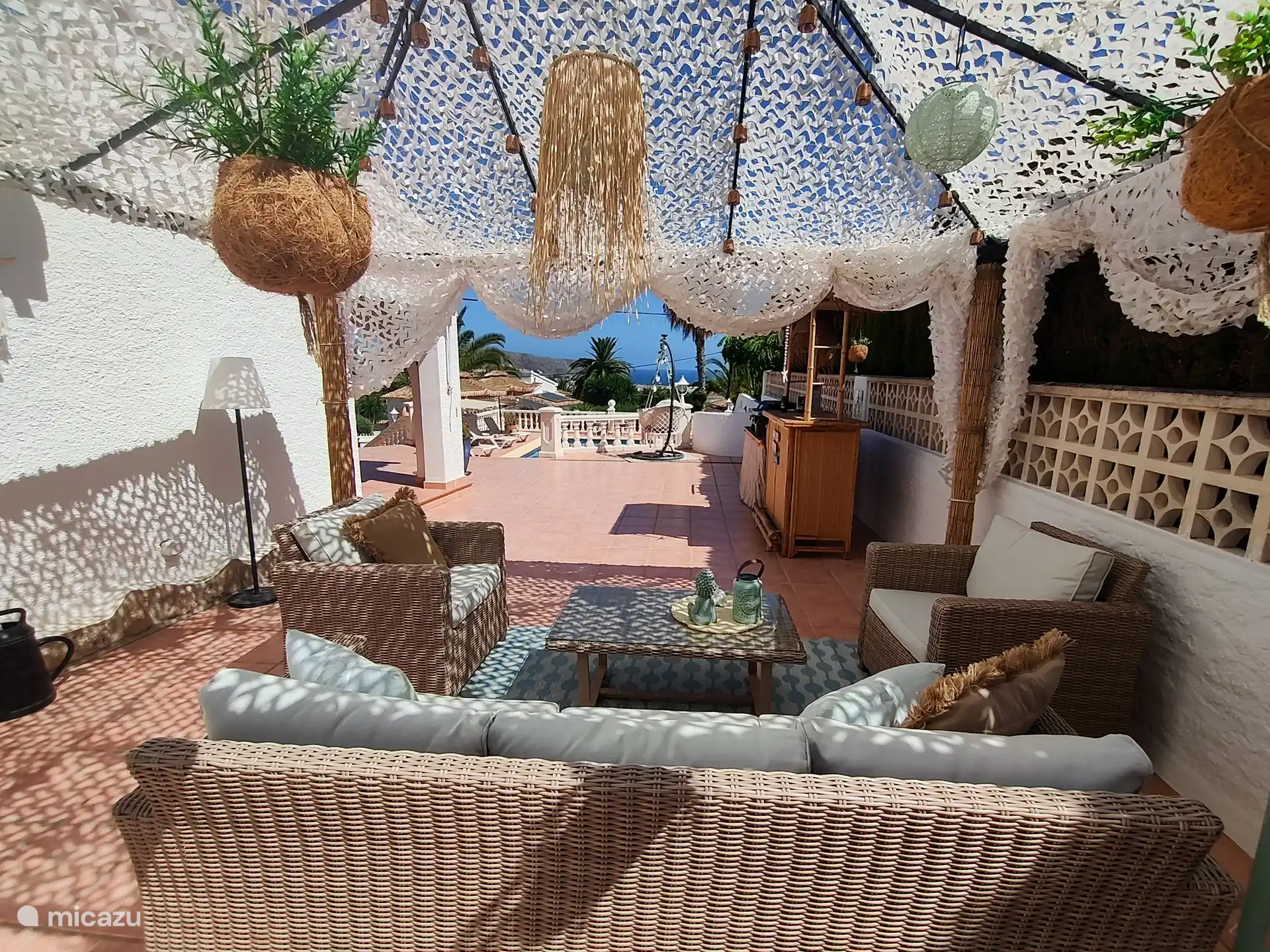 Lounge-Set mit Meerblick