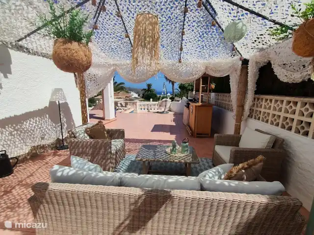 Casawens en España, Costa Blanca, Moraira - villa Conjunto de salón con vistas al mar