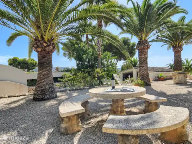 Casawens en España, Costa Blanca, Moraira - villa Casa lateral con vista a las palmeras de Houston, y garaje