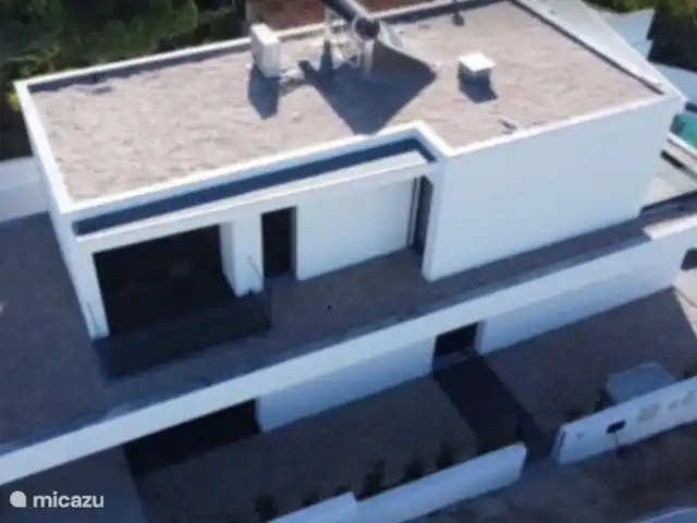 Villa Vale da Ponte en Portugal, Costa de Prata, Foz do Arelho - villa desde arriba... haciendo kitesurf