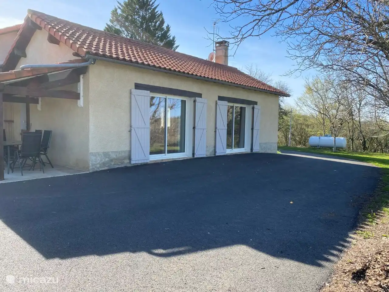 The front of the house