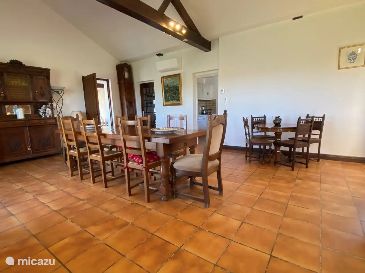 The large dining table