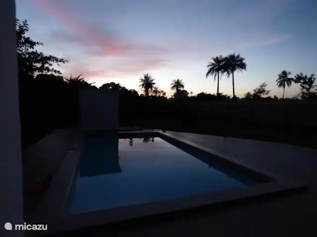 Maison du jardin fleuri | Gambie, Région côtière, Sanyang - villa La piscine la nuit La maison est située au calme. Pas de bruit et une belle vue !