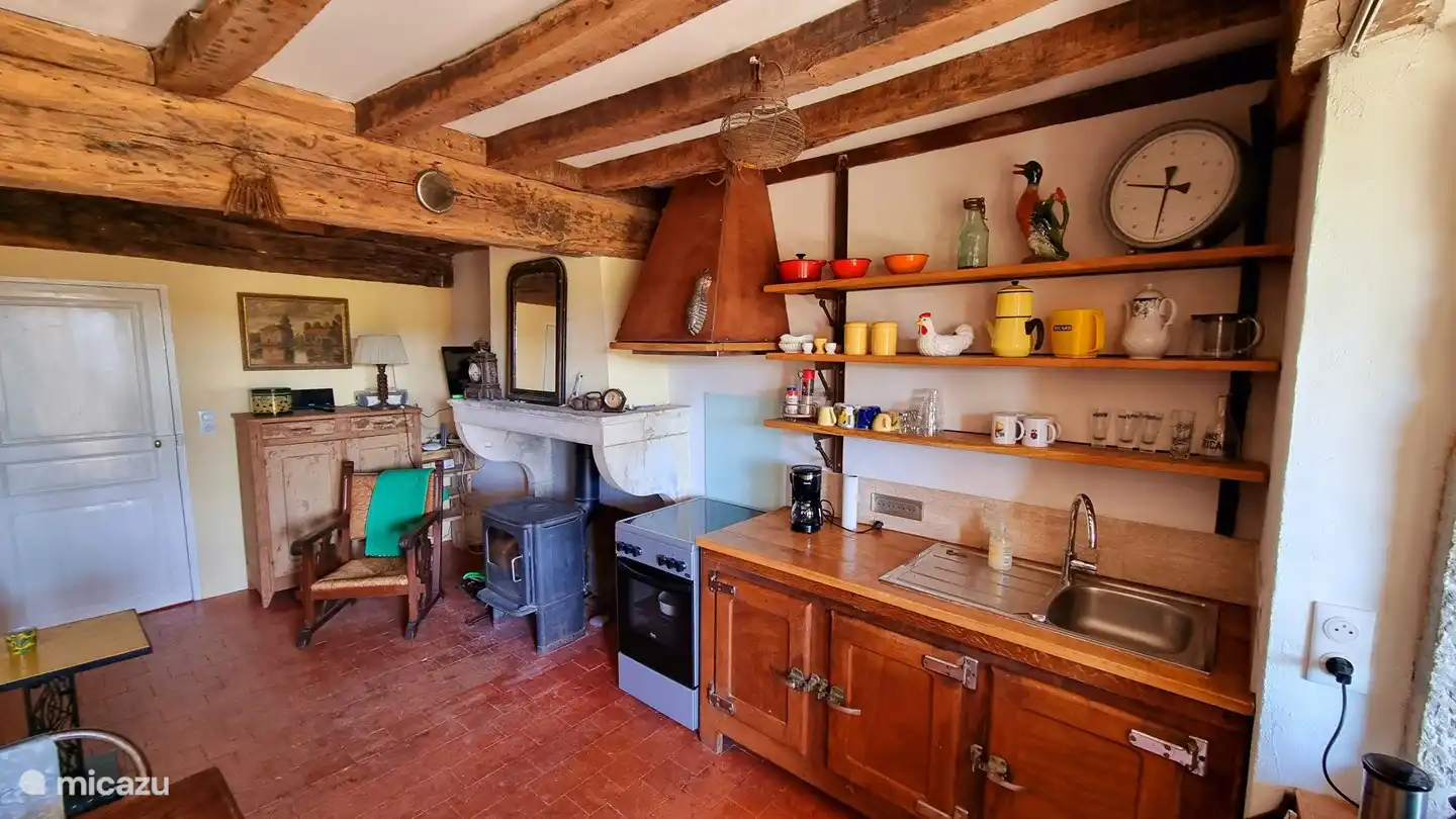 Das Wohnzimmer und die Küche