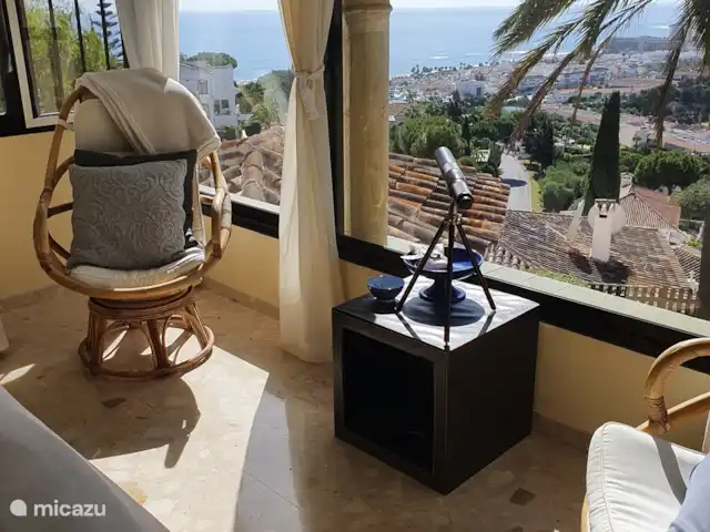 Maison de l'HEA | Espagne, Costa del Sol, La Cala de Mijas - villa Vue mer depuis l'espace détente de la chambre principale