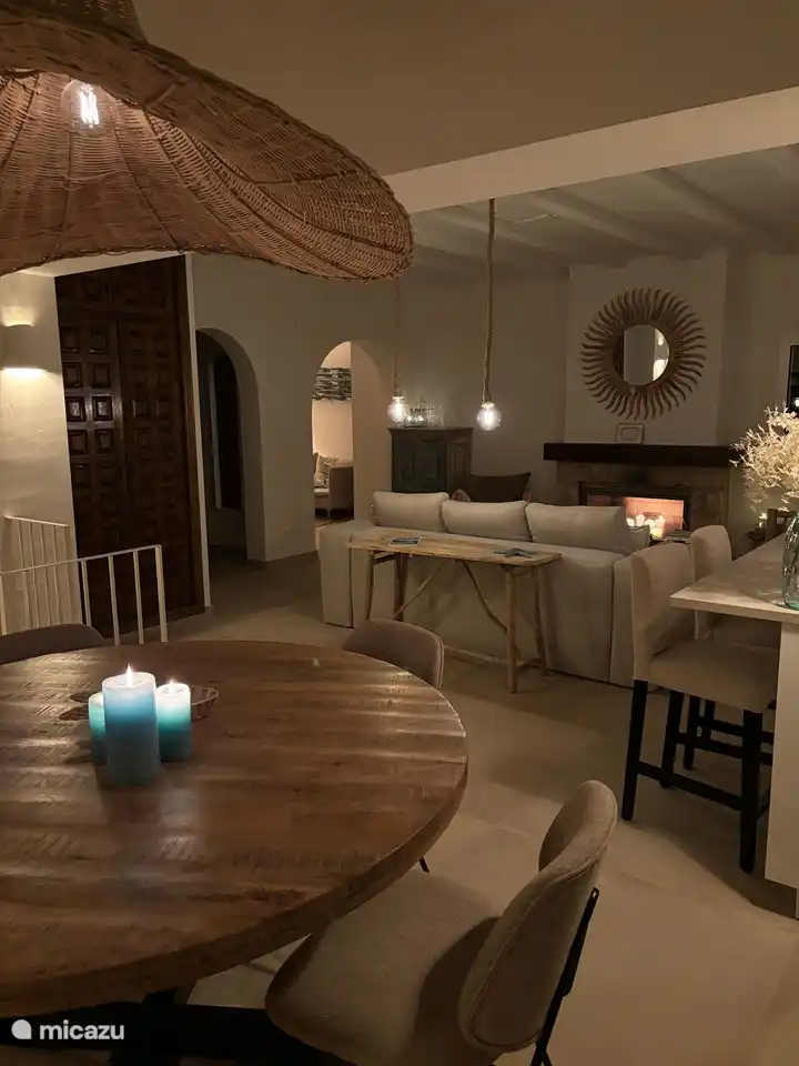 In the winters it is also nice to stay indoors; relax on the couch with a book and a glass of wine