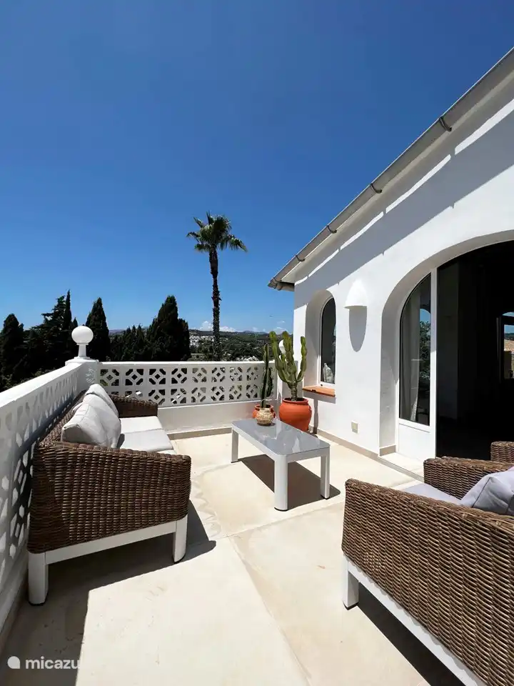 We have also created a nice spot on the terrace behind the house. In summer this is a wonderful place to watch the sunset at the end of the day.