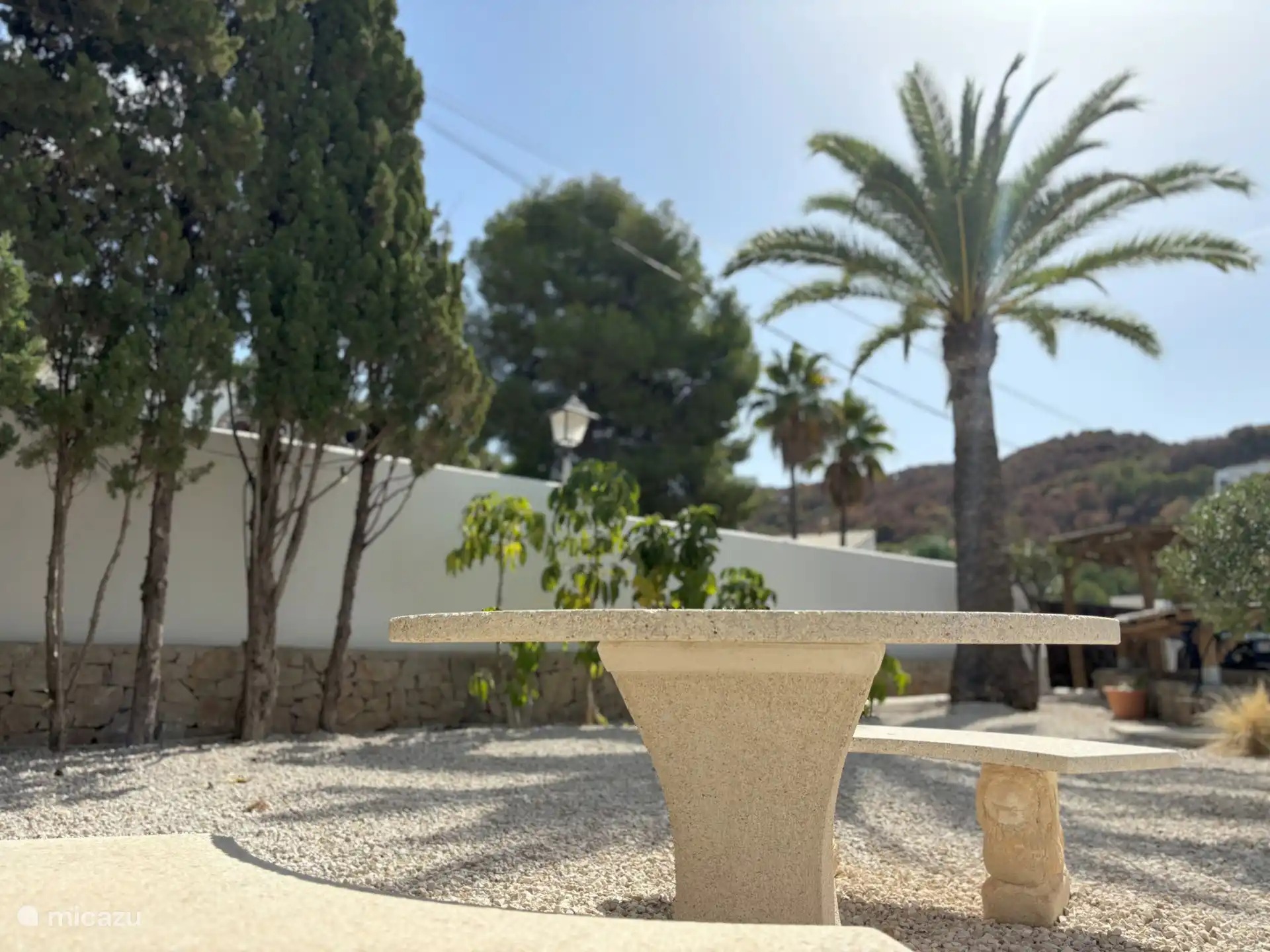 The garden is completely walled for maximum privacy.