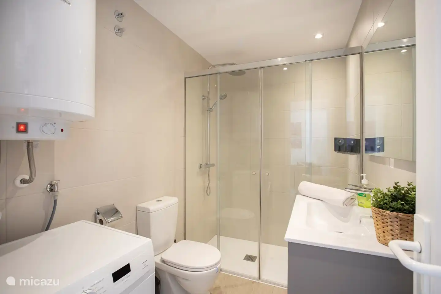 1 of the bathrooms, the second is slightly smaller