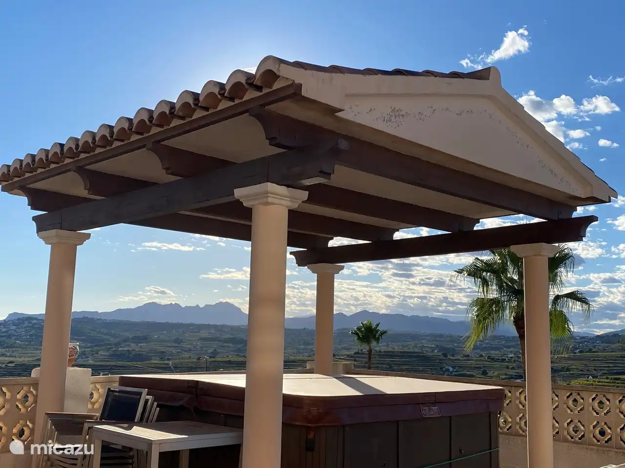 vue fantastique du jacuzzi