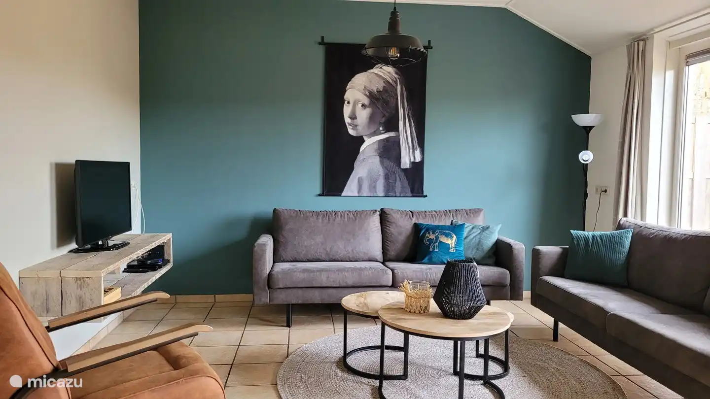 Coin salon dans le gîte