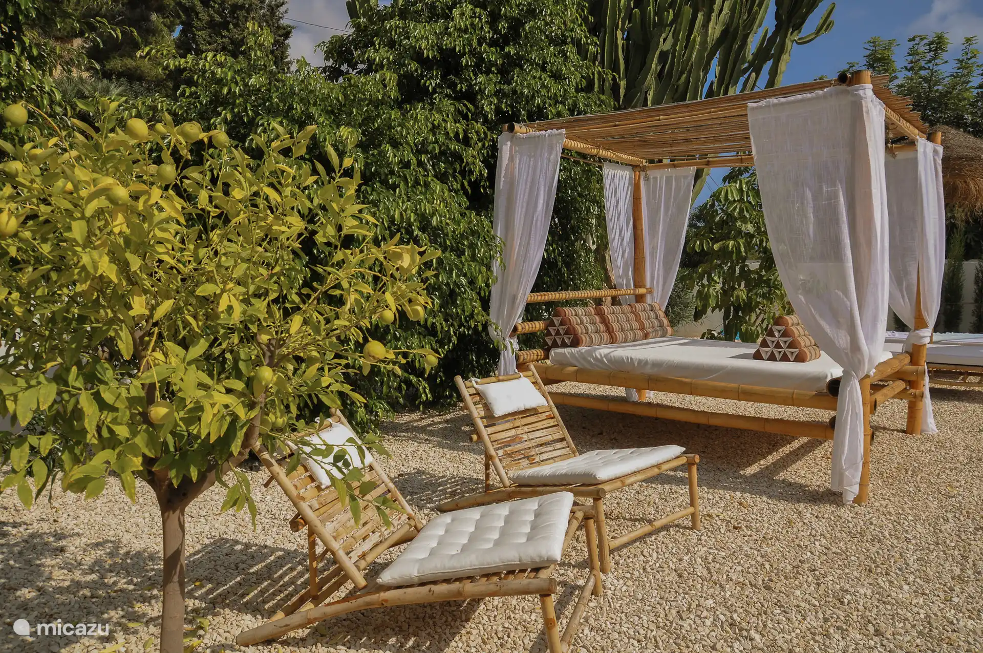 Lounge set in the garden