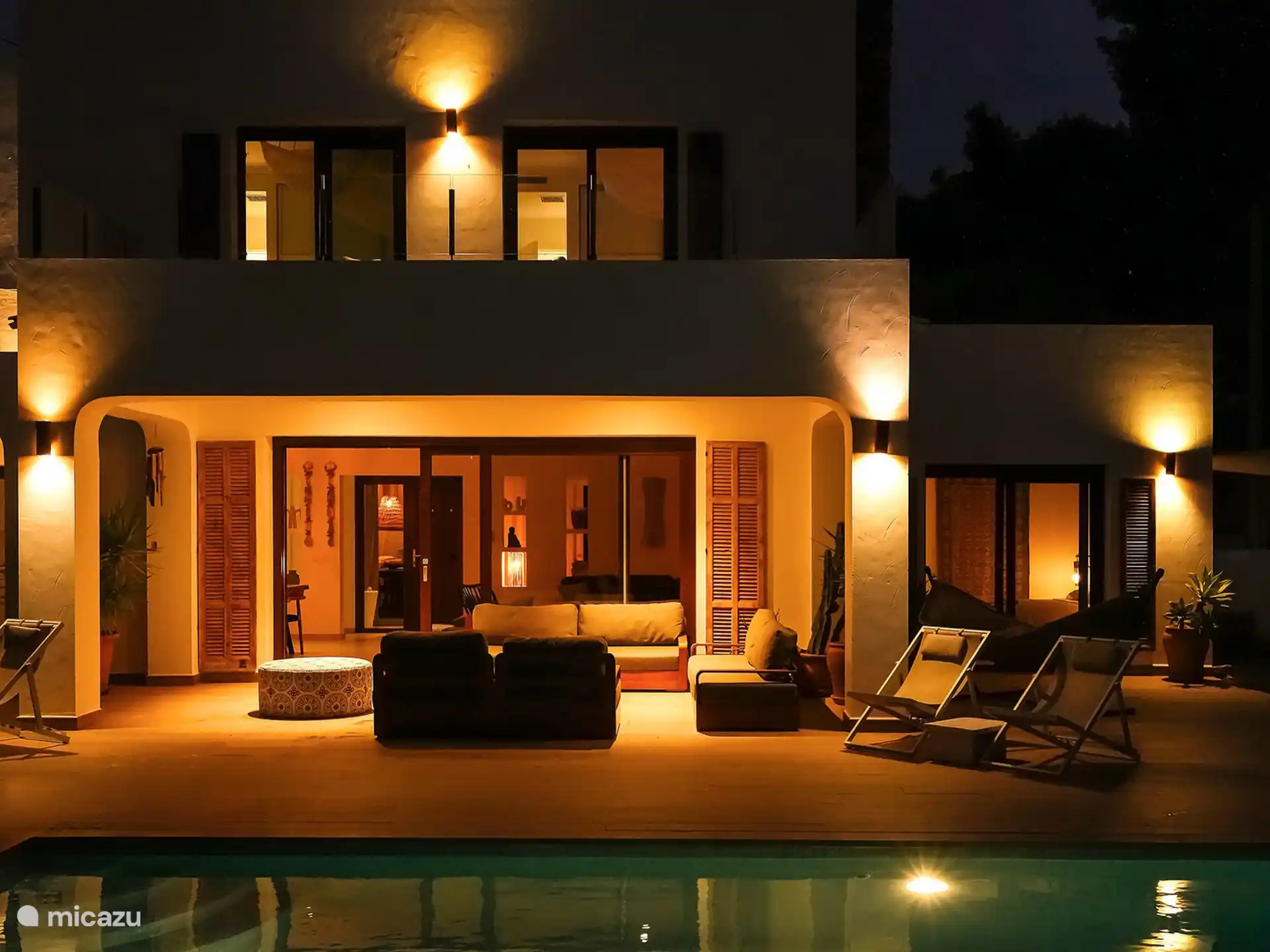 Villa with evening spots