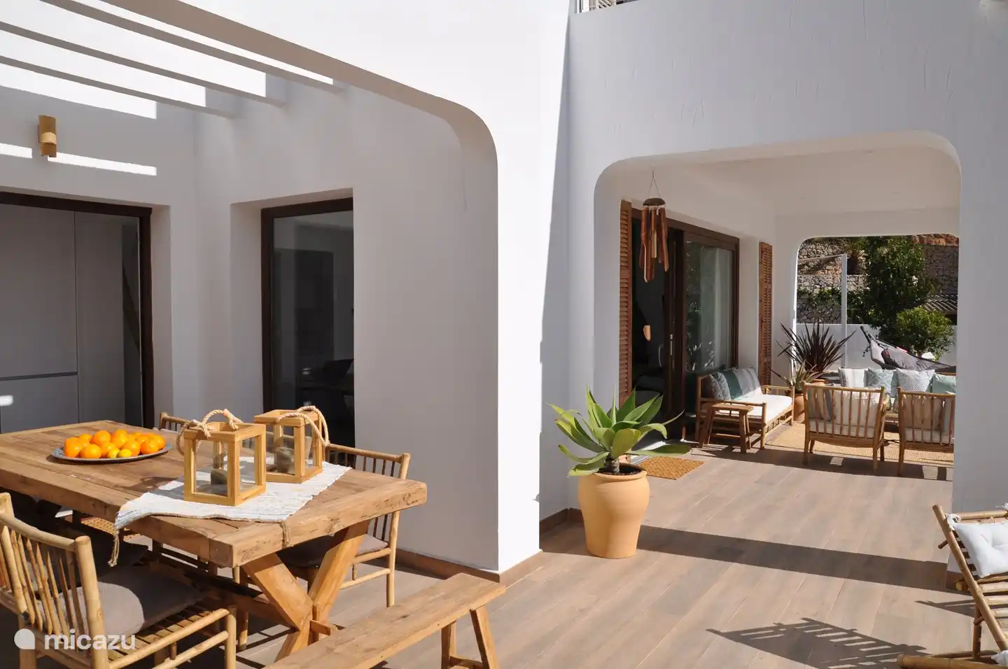 vista desde la cocina al aire libre