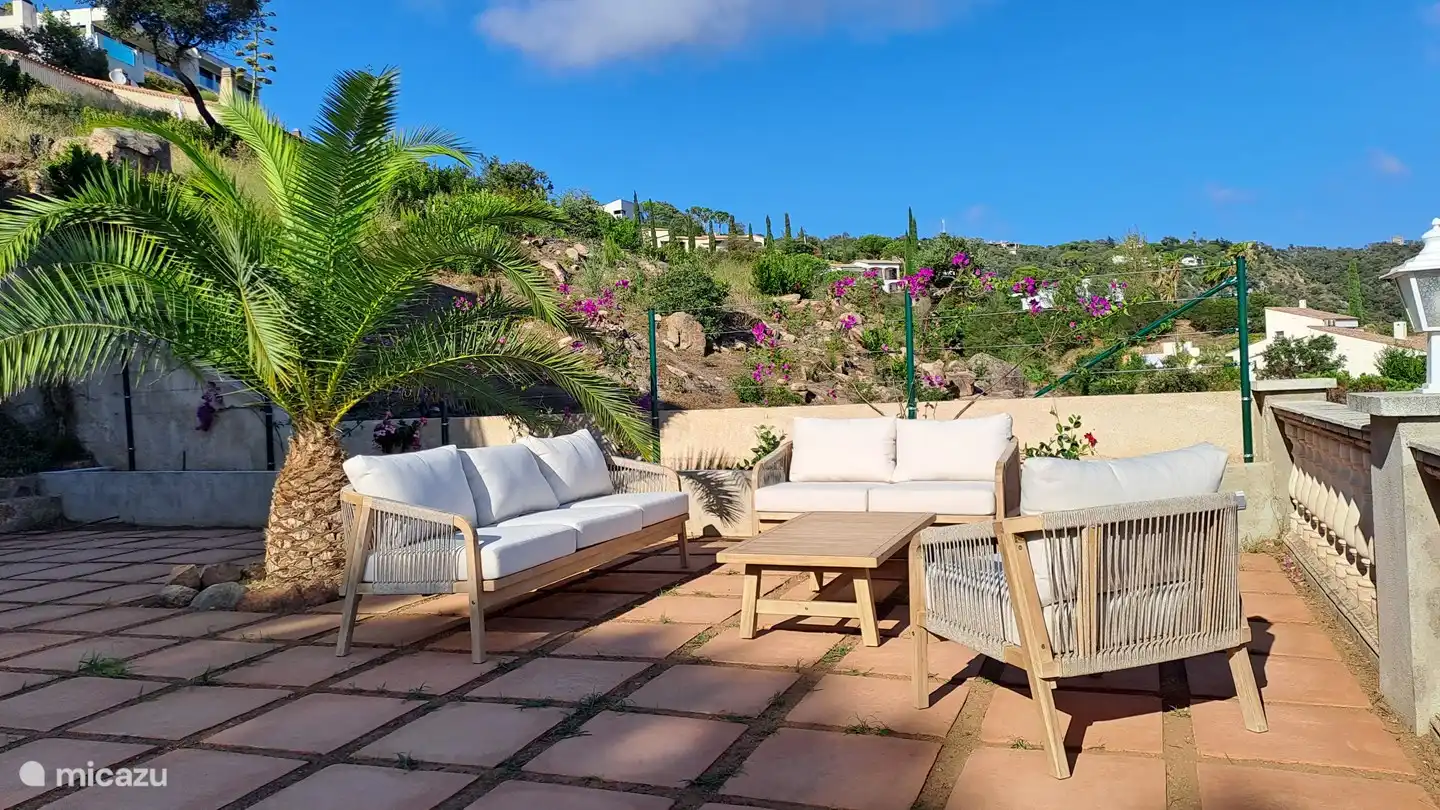 Nahaufnahme der Terrasse.