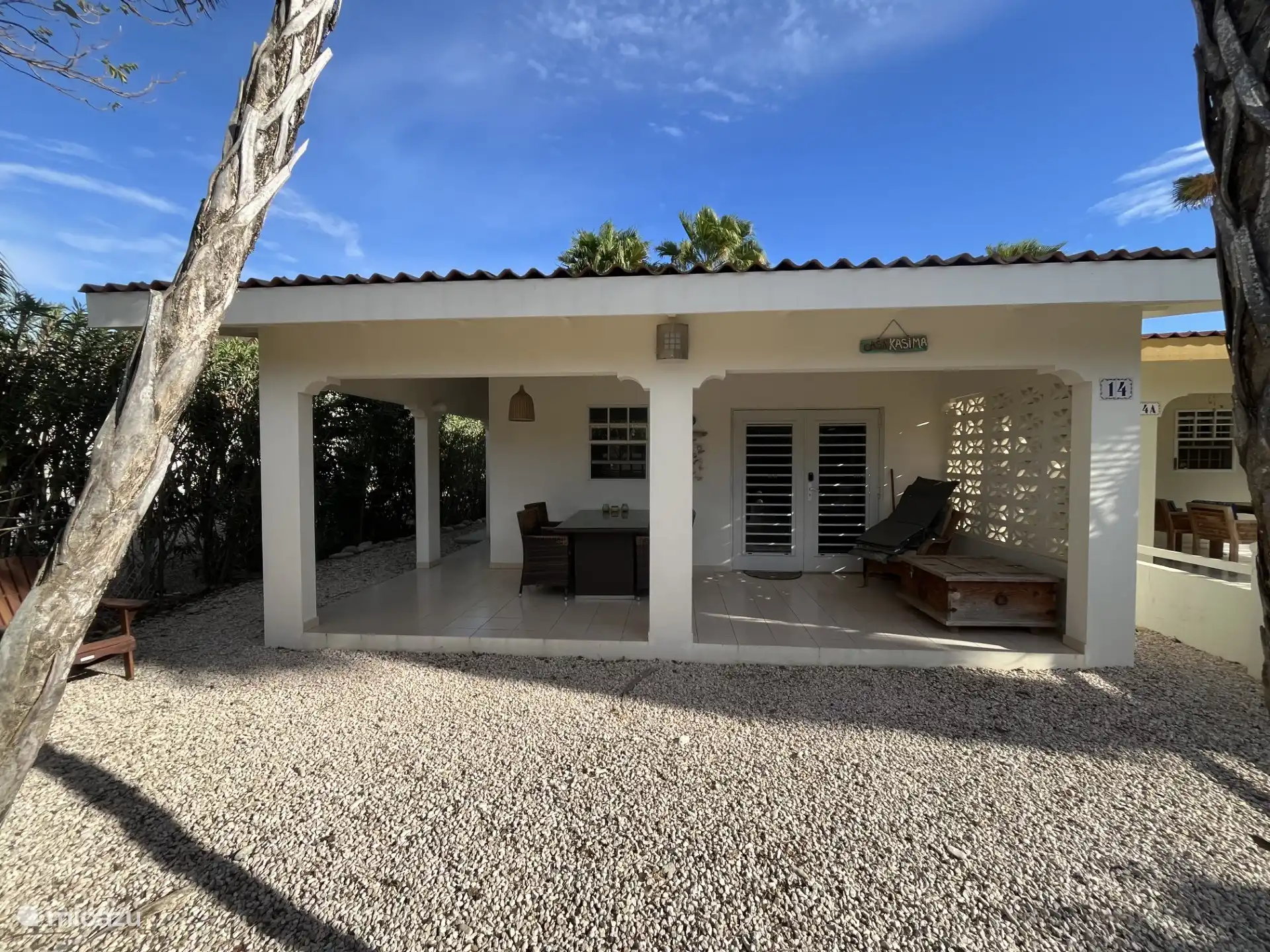 Vorderseite des Hauses