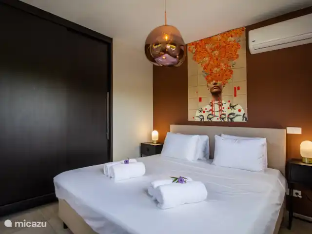 Jan Sofat LUX A08 | Curaçao, Banda Ariba (est), Jan Sofat - appartement Chambre d'amis avec A/C et salle de bain privée