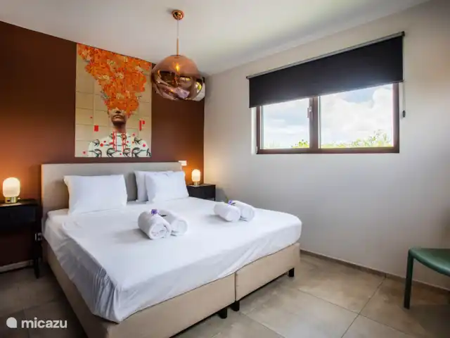 Jan Sofat LUX A08 | Curaçao, Banda Ariba (est), Jan Sofat - appartement Chambre d'amis avec A/C et salle de bain privée