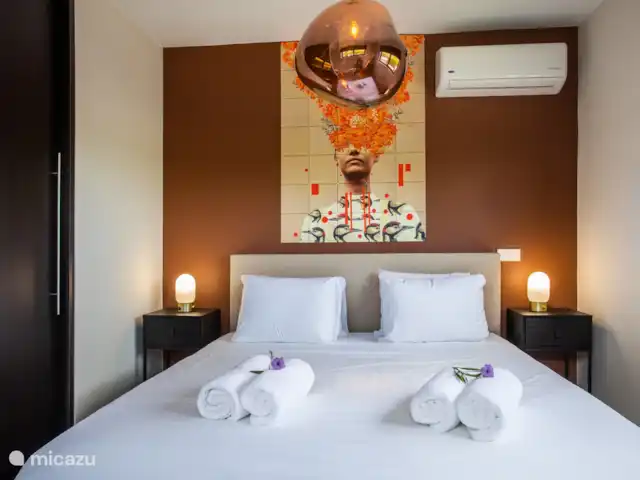 Jan Sofat LUX A08 | Curaçao, Banda Ariba (est), Jan Sofat - appartement Chambre d'amis avec A/C et salle de bain privée