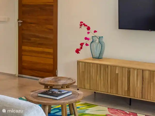 Jan Sofat LUX A08 | Curaçao, Banda Ariba (est), Jan Sofat - appartement Porte d'entrée et coin télé