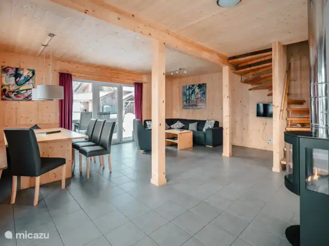 Location de Vacances Autriche, Styrie, Murau, maison de vacances - Chalet Prince Salon avec foyer au gaz