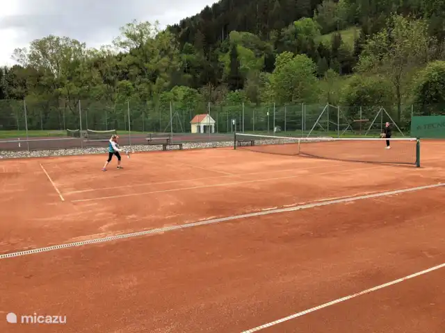 Location de Vacances Autriche, Styrie, Murau, maison de vacances - Chalet Prince Terrain de tennis : à 100 m du Chalet Prinz. Utilisation incluse dans le prix de la location.