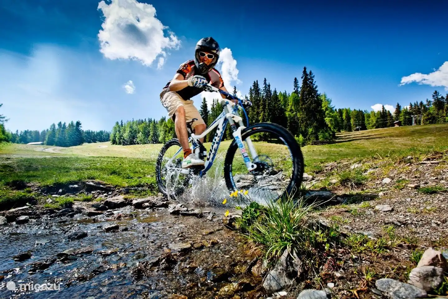 Mountainbike-Zentrum im Sommer
