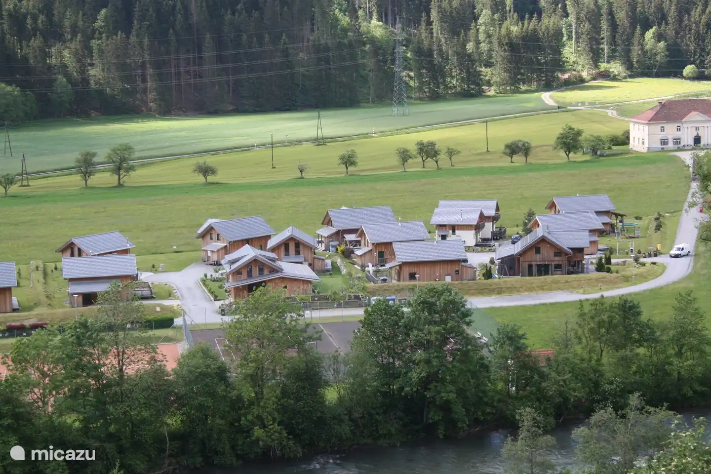 Blick auf das Feriendorf Murau