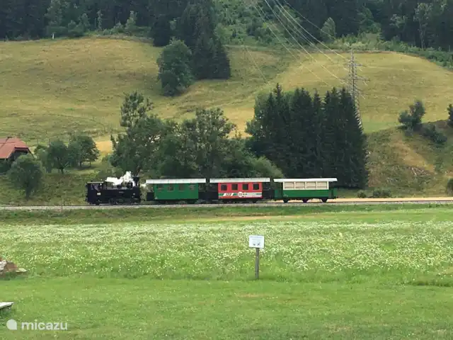 Location de Vacances Autriche, Styrie, Murau, maison de vacances - Chalet Prince En été, le train à vapeur circule régulièrement de Murau à Tamsweg (Salzbourg)