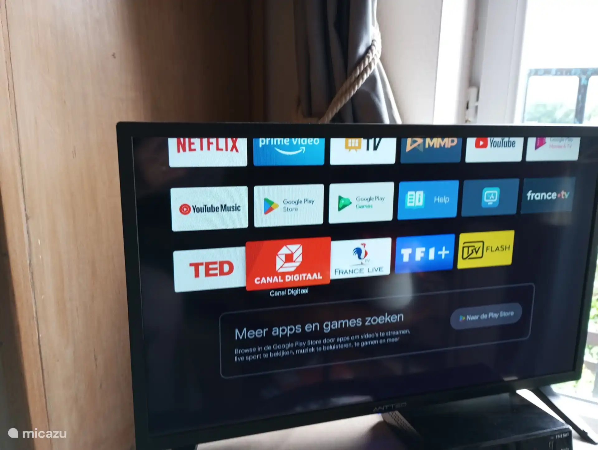 TV mit Ned und französischen Kanälen