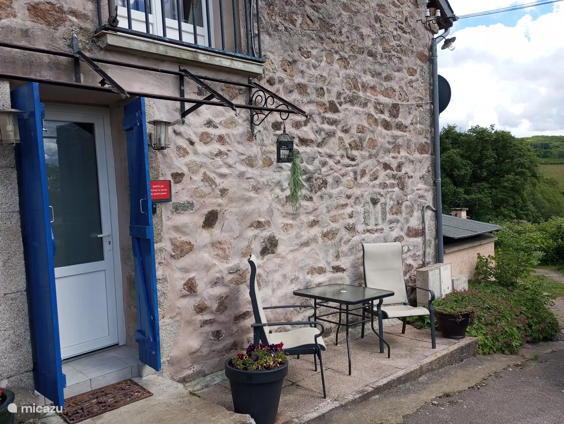 Der Eingang des Ferienhauses 