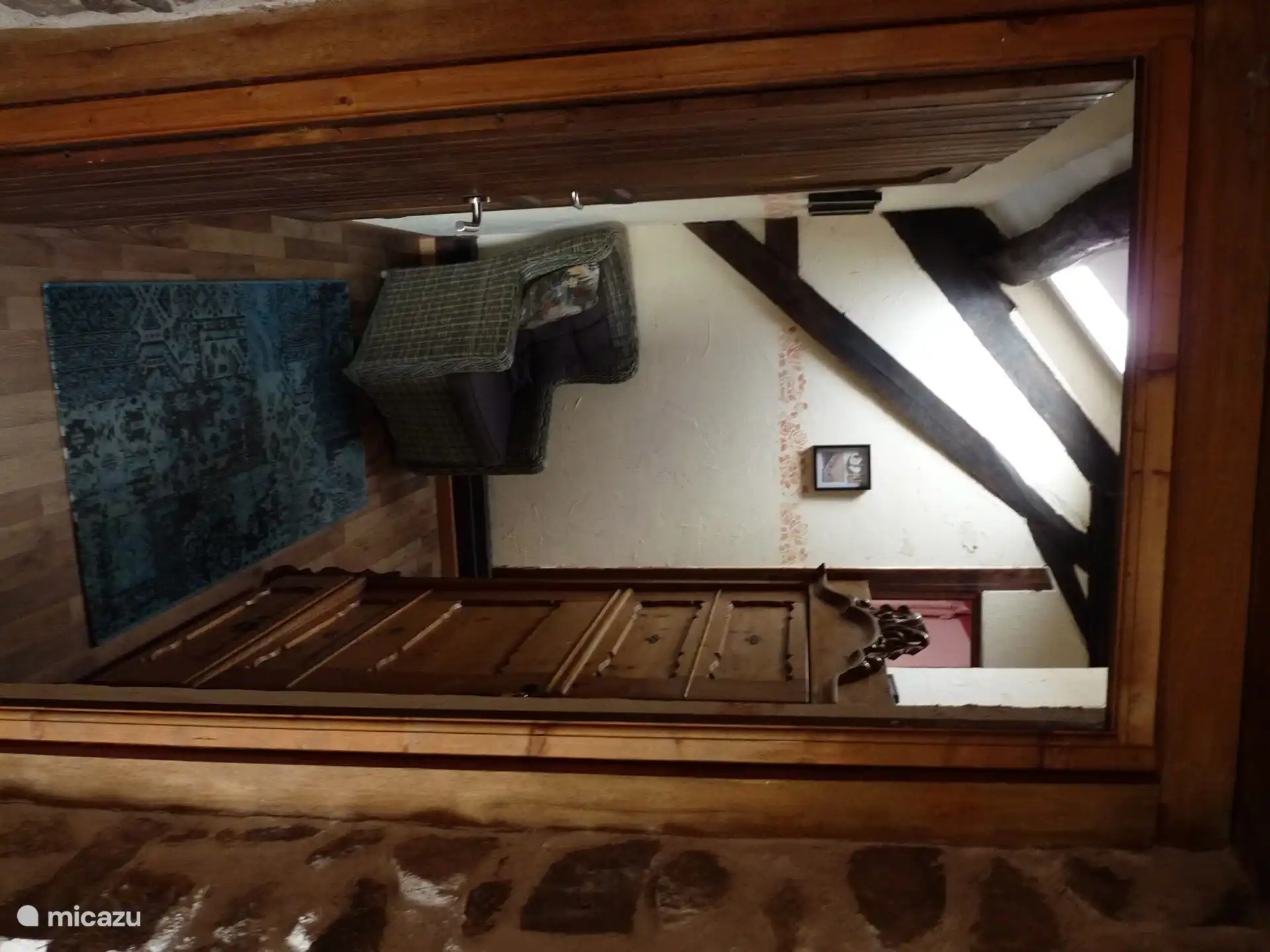 Flur, in dem sich die beiden Schlafzimmer und die zusätzliche Toilette befinden 