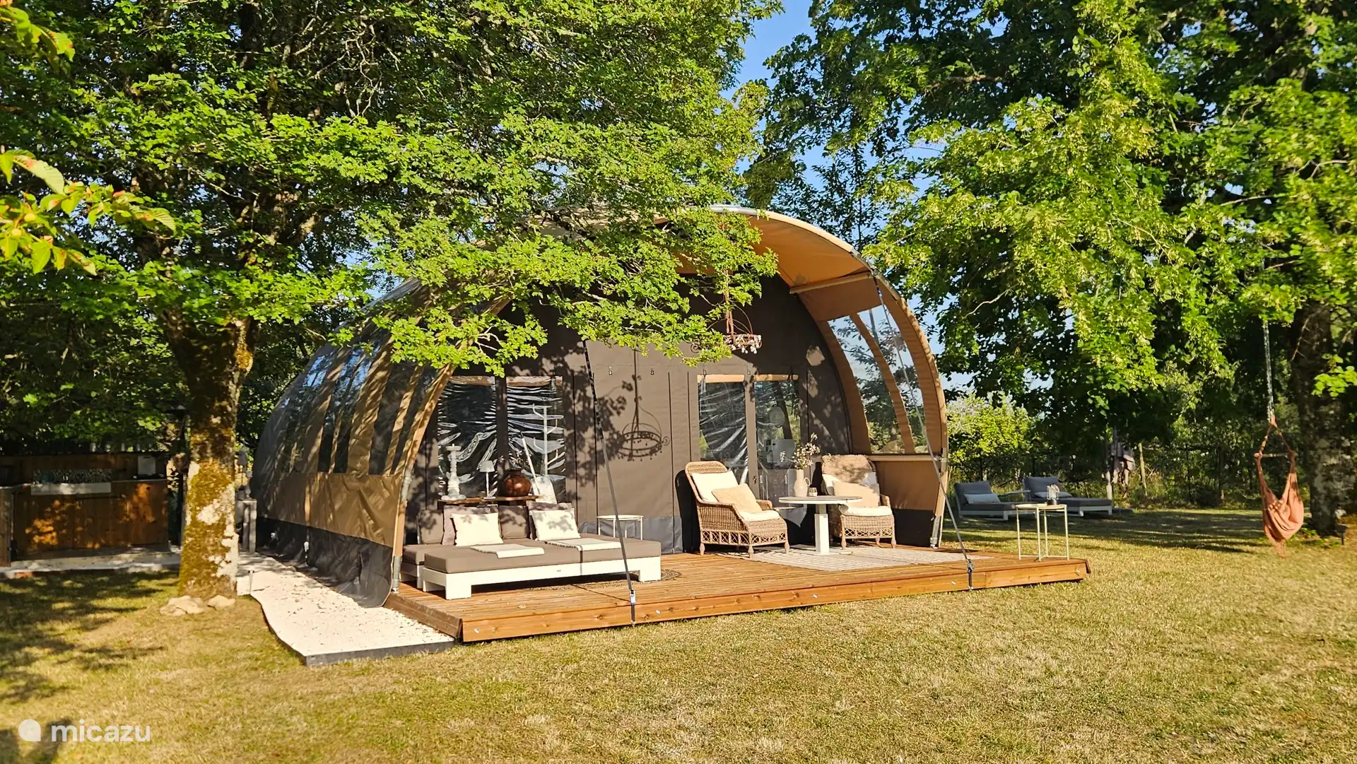 glamping / safaritent / yurt huren in Saint-Cybranet, Dordogne, Frankrijk - Le Lavande