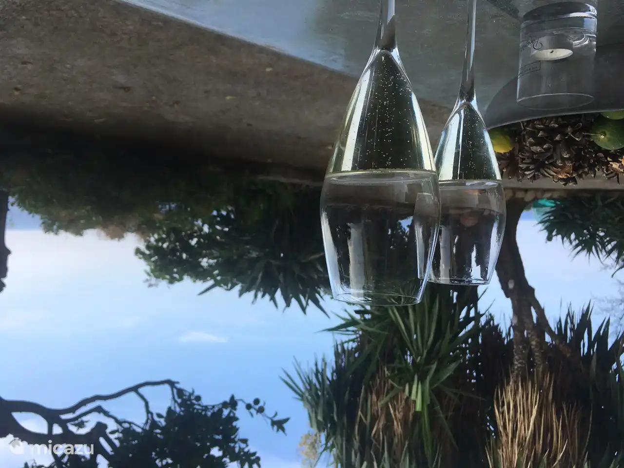 Apéritif dans le jardin