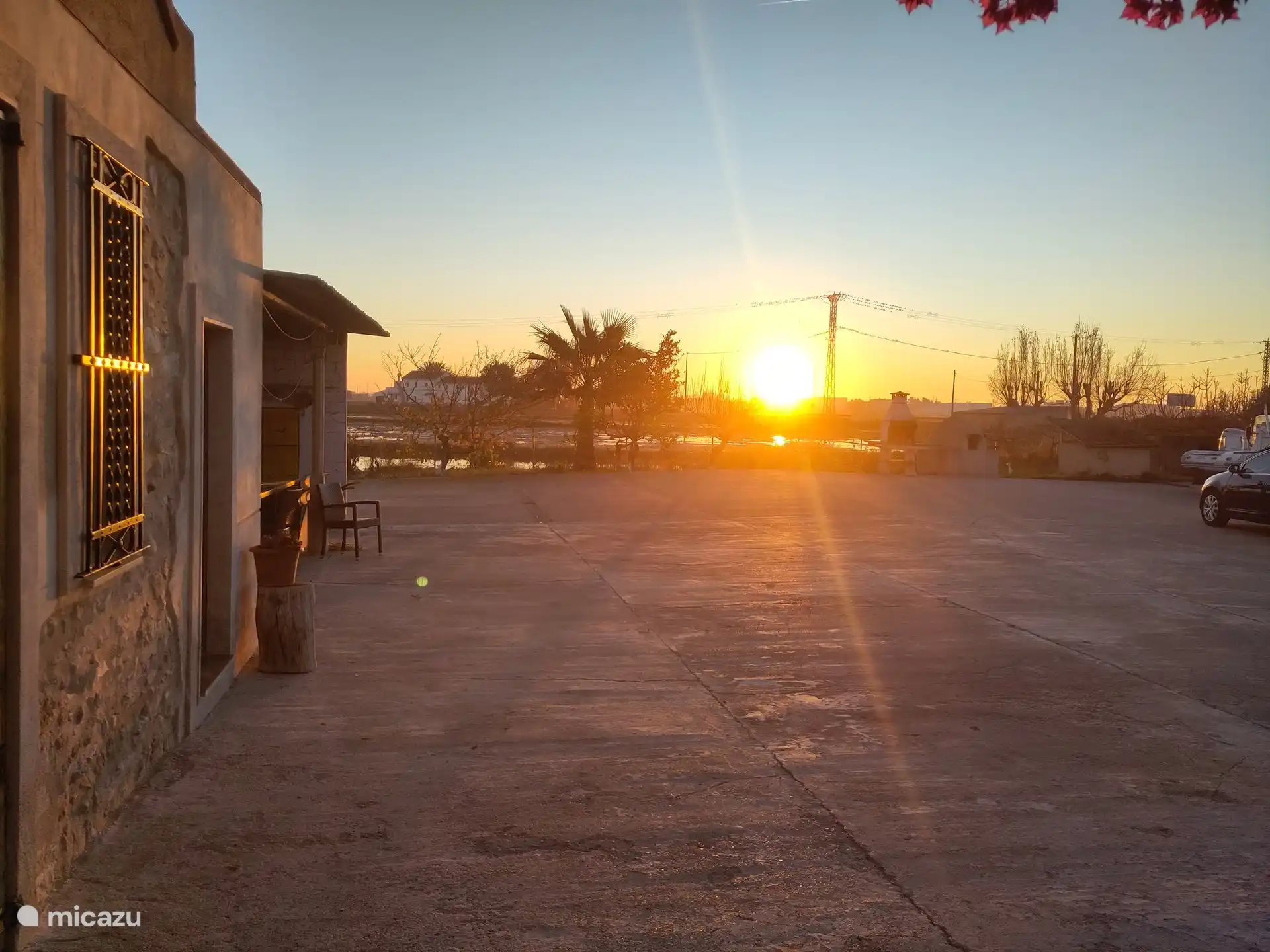 Sunrise at the house