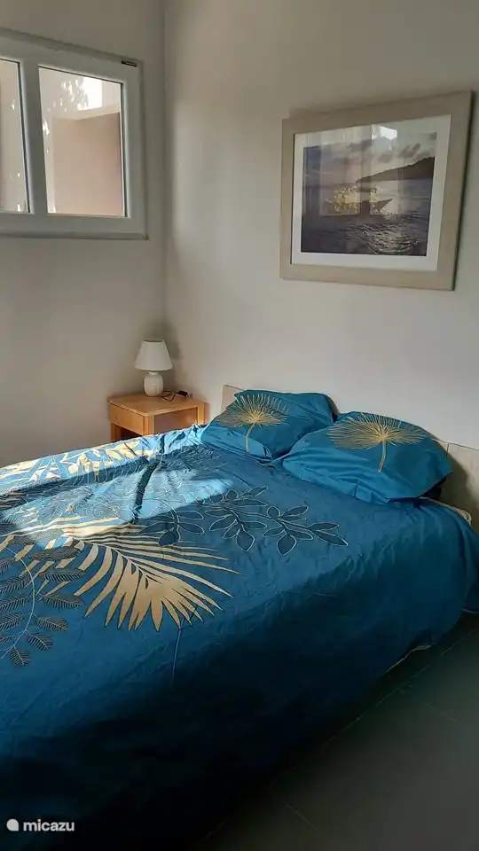Schlafzimmer 3 hat wie die anderen Zimmer seinen eigenen tropischen Charakter.