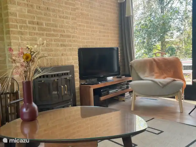 casa vacacional en Países Bajos, Drente, Ruinen – Casa de vacaciones Ruinen 'De Bosnimpf' Salón