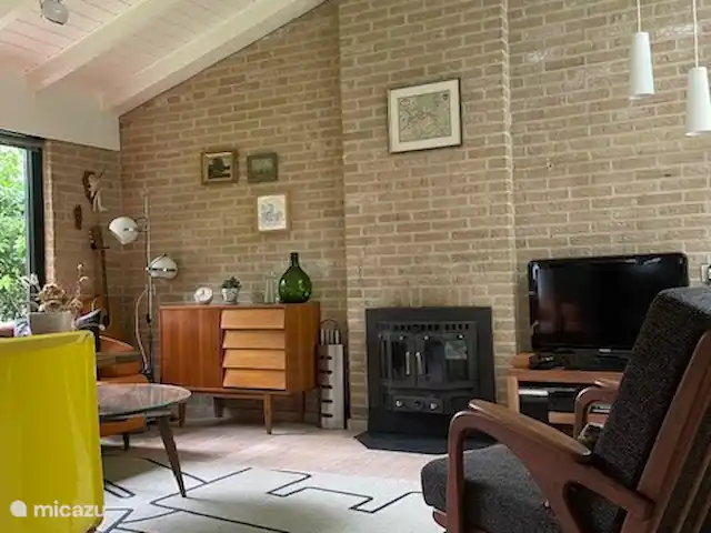 casa vacacional en Países Bajos, Drente, Ruinen – Casa de vacaciones Ruinen 'De Bosnimpf' Salón