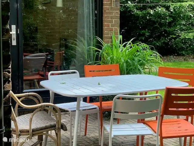 casa vacacional en Países Bajos, Drente, Ruinen – Casa de vacaciones Ruinen 'De Bosnimpf' Terraza