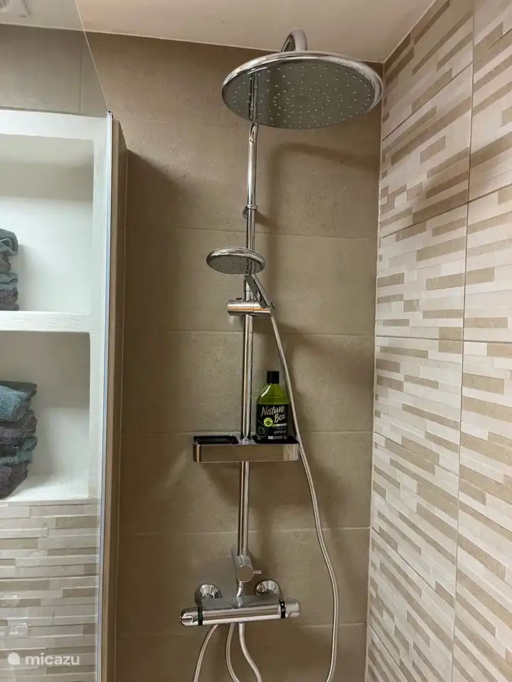 Stort- en handdouche.