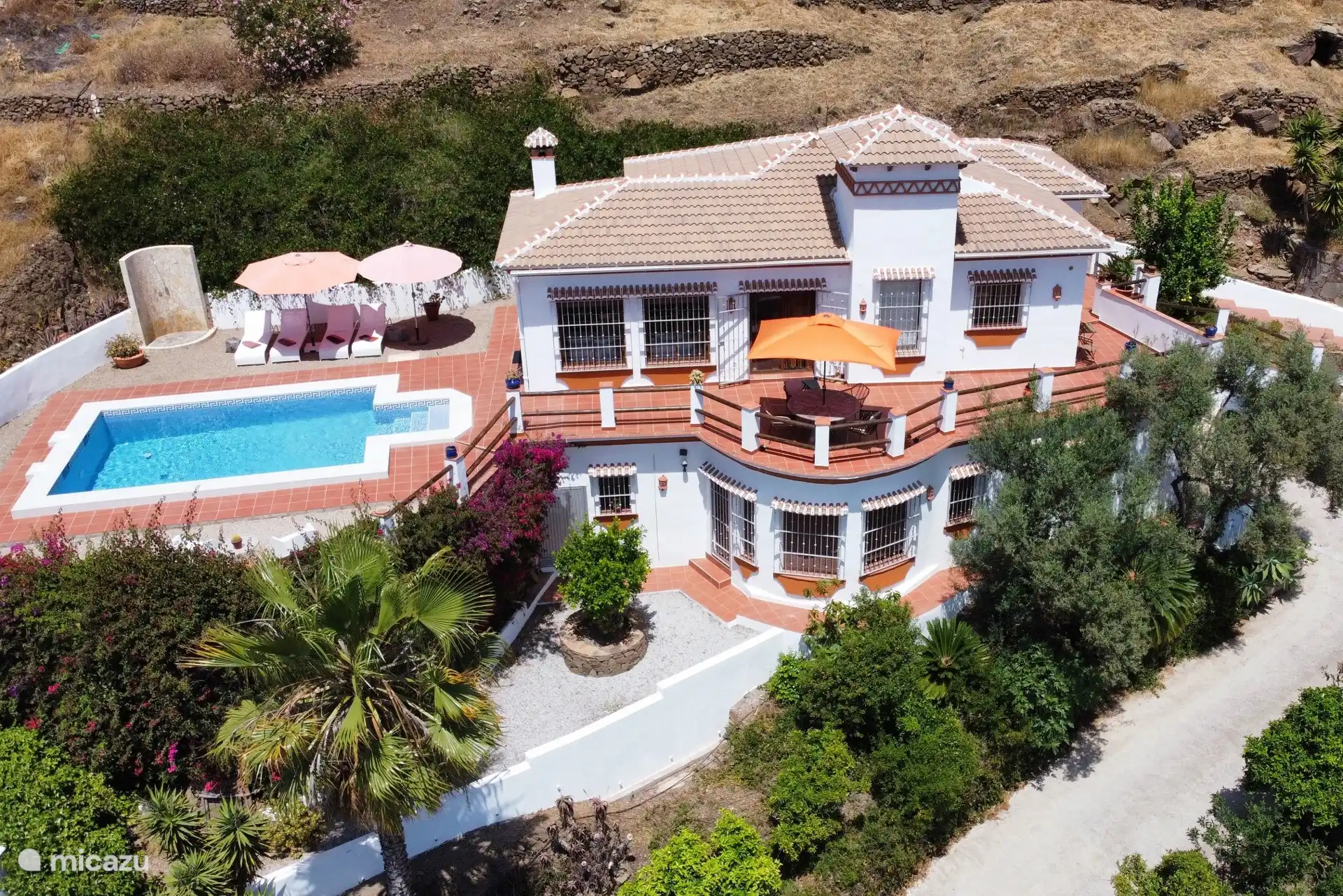 Last minute villa, Spain, Andalusia, Sayalonga – Villa Los Naranjos, pool and sea view