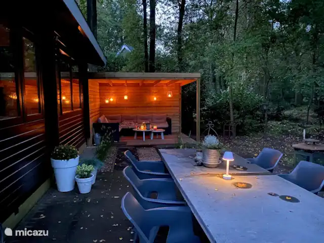 Marguerite | Pays-Bas, Overijssel, Nutter - bungalow Auvent la nuit