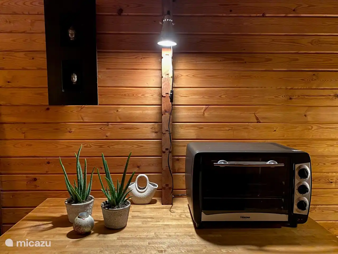 Combimagnetron aanwezig in de keuken