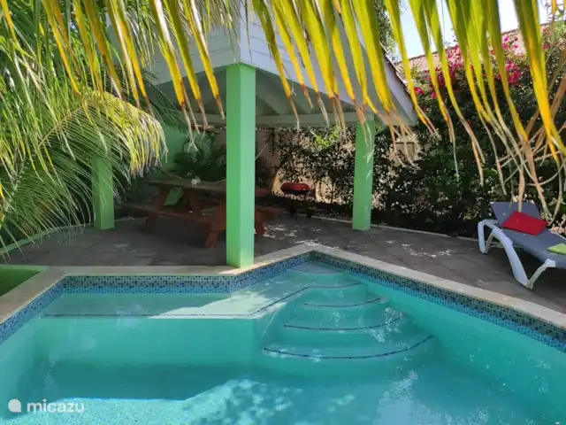 villa en Curazao, Bandabou (oeste), Fontein – CAS IGUANA - vista al mar y privacidad Piscina CAS IGUANA