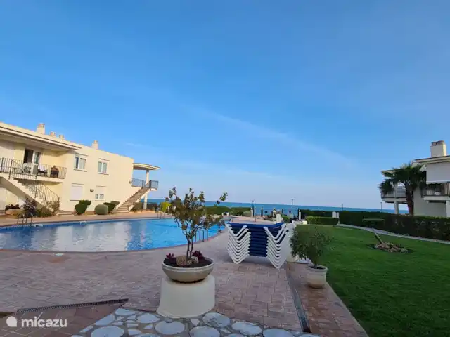 Mediterrane uitkijkpost van Vinaròs huren in Spanje, Costa del Azahar, Vinaroz - appartement Cala Gonzalez park en zwembad