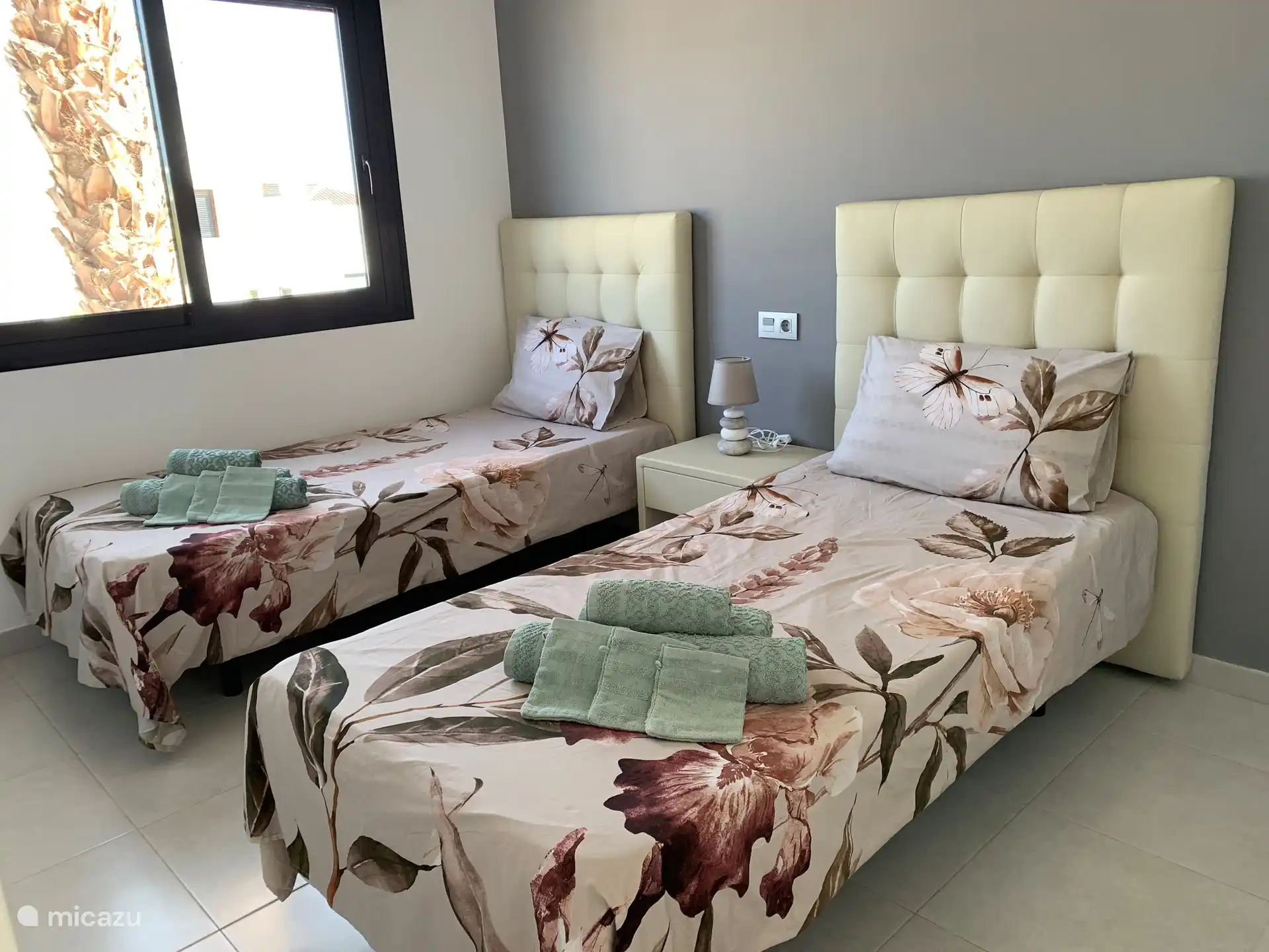 Schlafzimmer 3 im ersten Stock mit 2 x 1 Bett