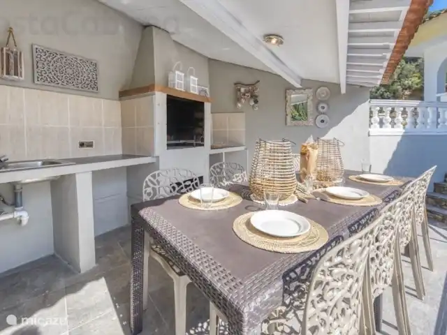 CostaCabana - Villa Rosa huren in Spanje, Costa Brava, Lloret de Mar - villa BBQ gedeelte