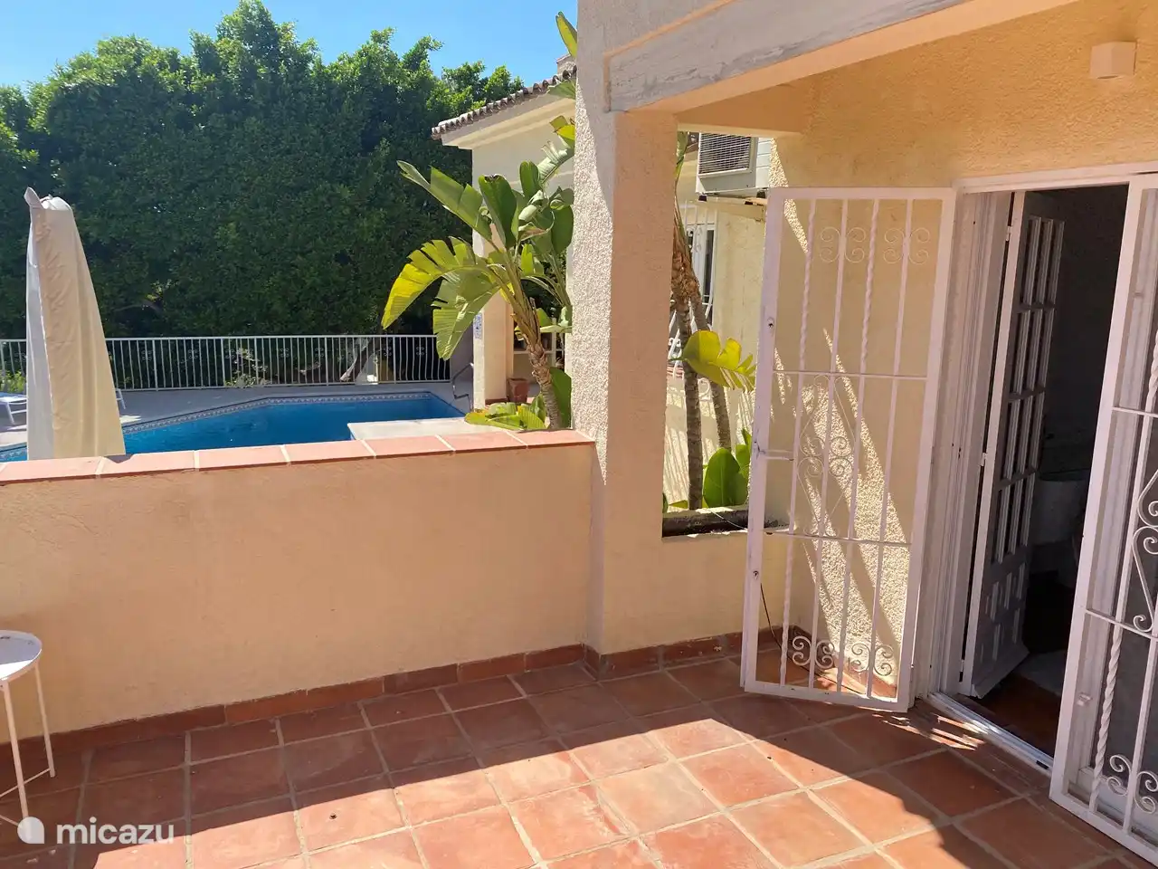 terraza privada fuera del dormitorio