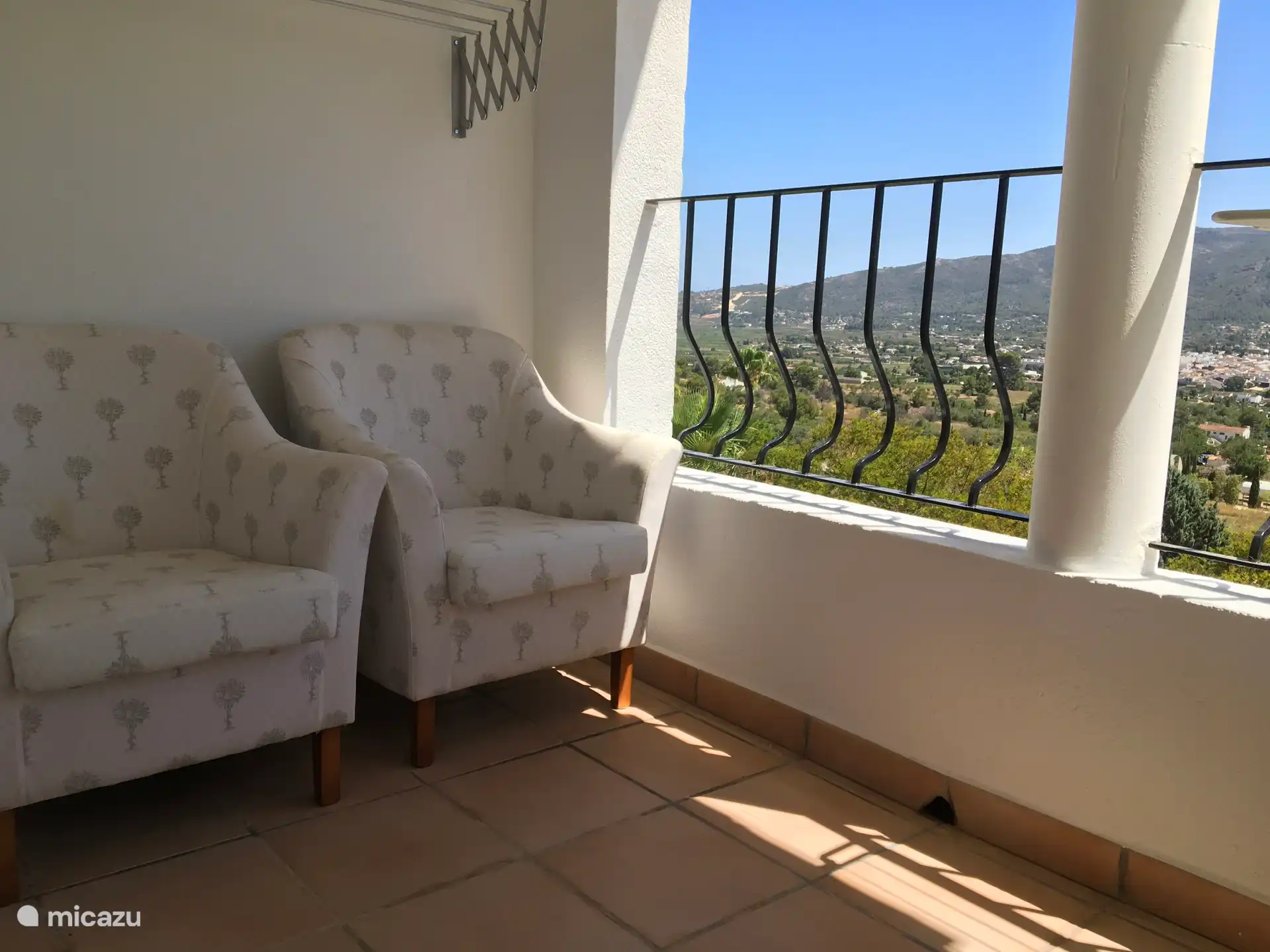 Balkon vom Schlafzimmer aus