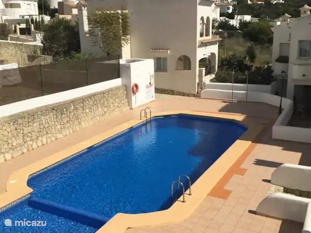 Vakantiehuis Valle del Paraiso huren in Spanje, Costa Blanca, Jalón - vakantiehuis Zicht op het zwembad vanuit de 2de slaapkamer